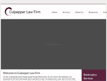 Tablet Screenshot of culpepperlawfirm.com